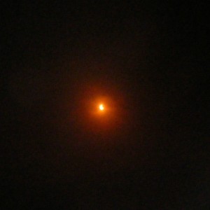 The view through the eclipse glasses