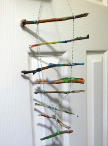 painted stick mobile