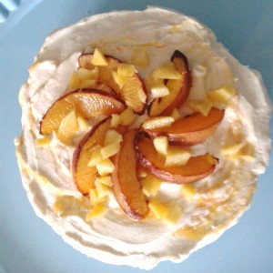 Nectarine and Mango Cheesecake