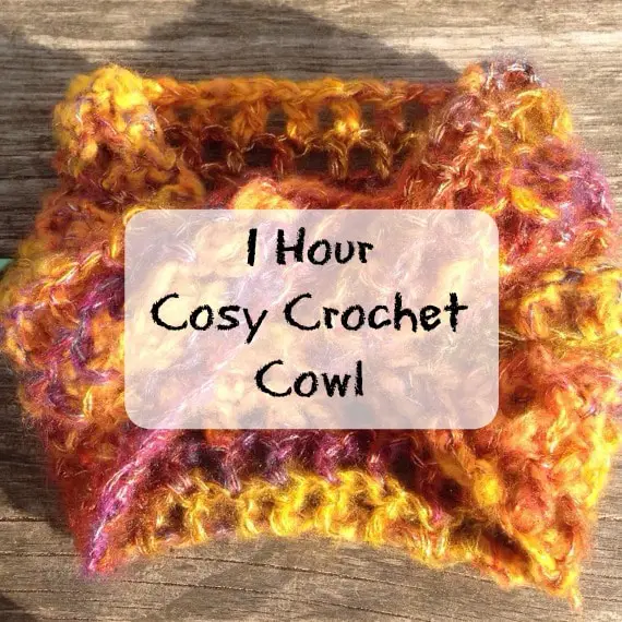 crochet cowl 1 hour