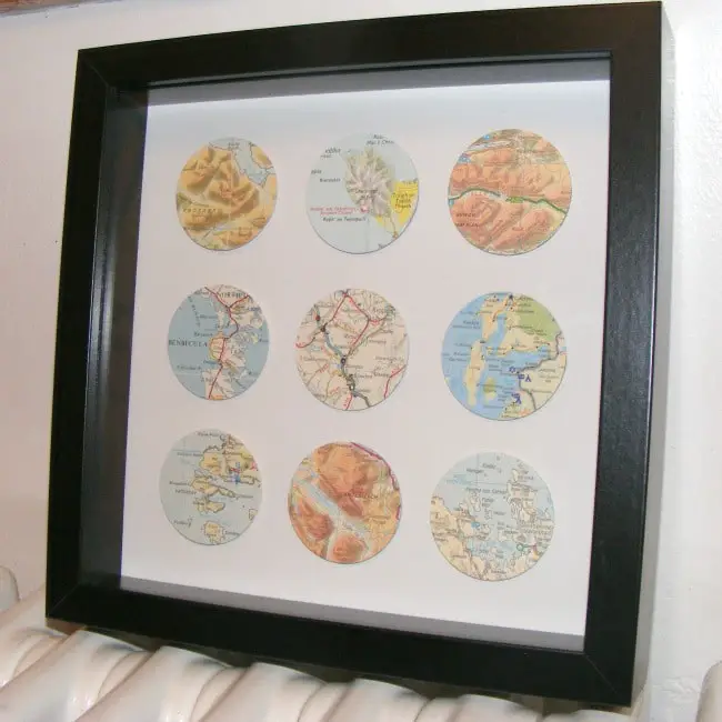 map wall art