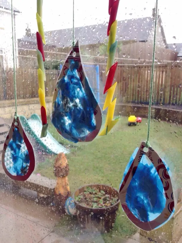 Rain rainbow craft