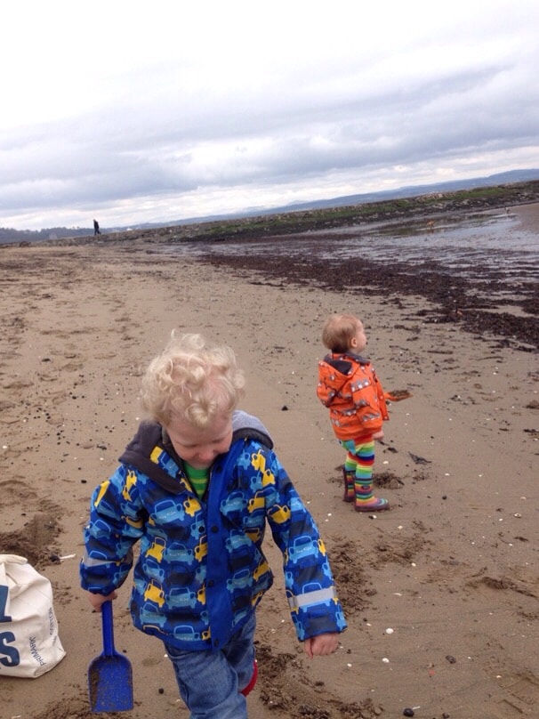 Cramond island beach