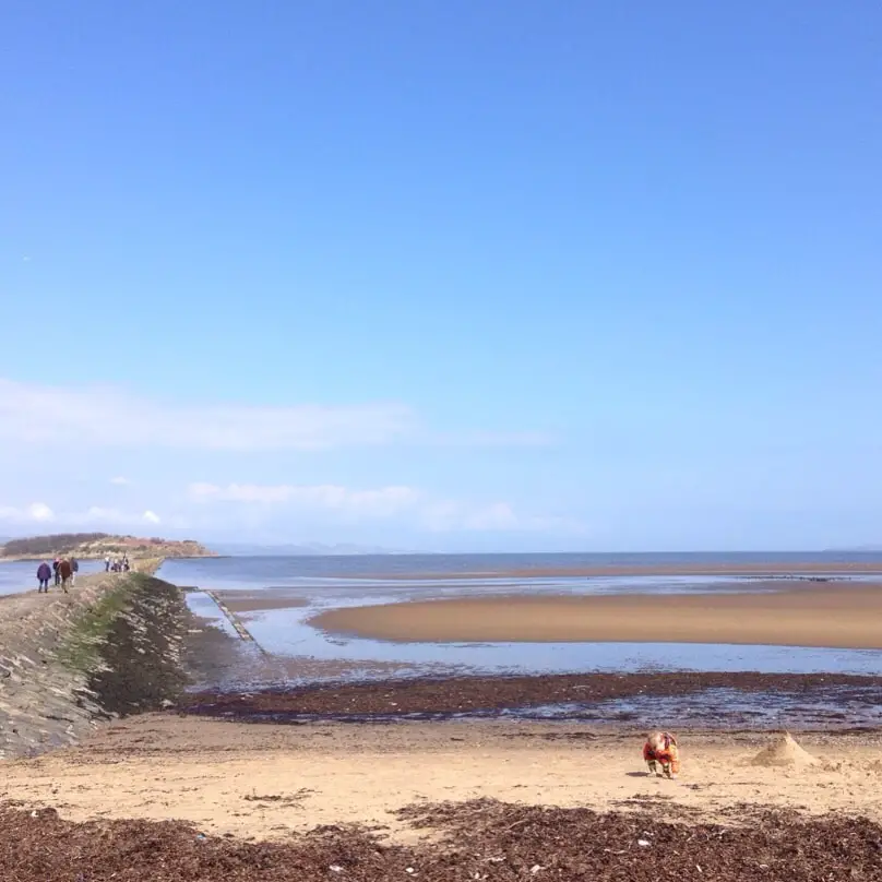 Cramond island beach