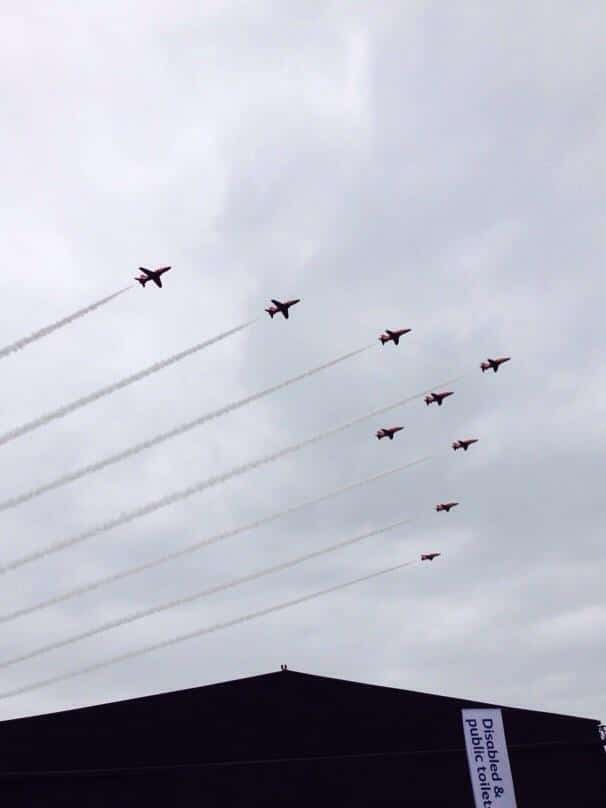 red arrows