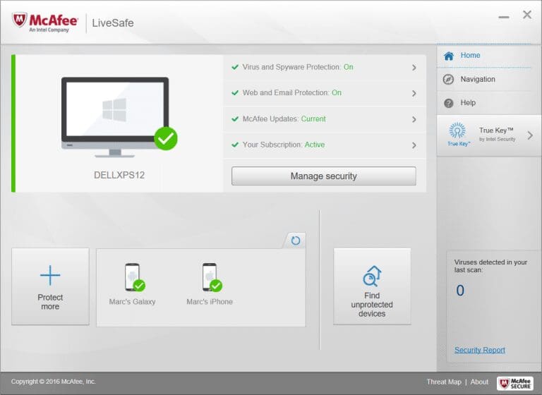 mcafee internet security 2017 vs livesafe