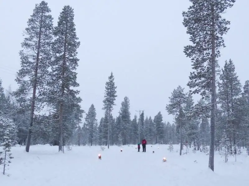 Santas lapland winter snow