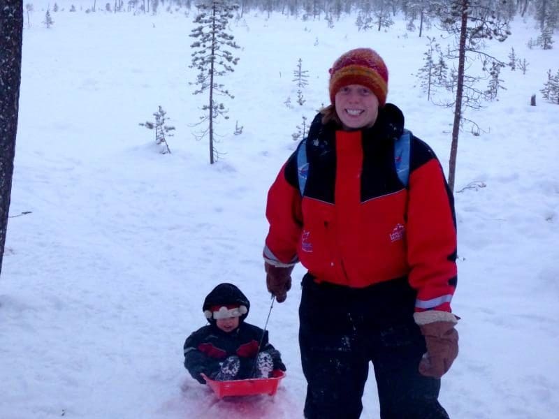 santas lapland sledging