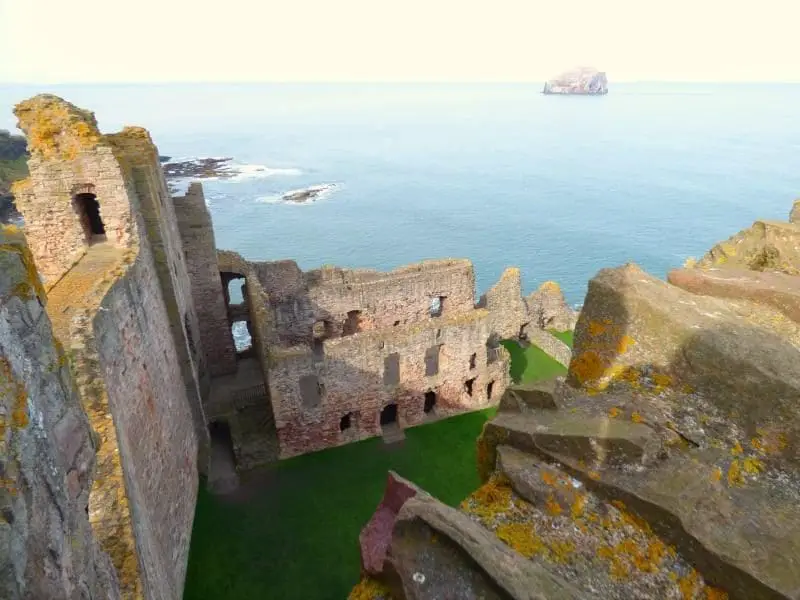 Tantallon castle view