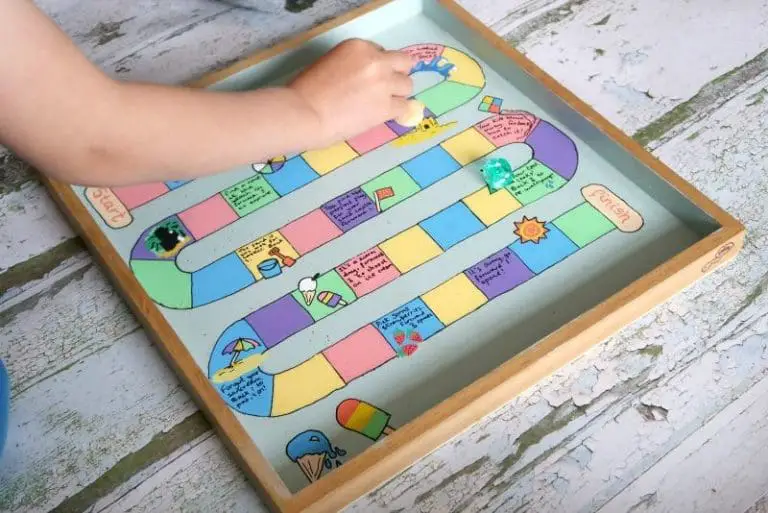 DIY Board Game For Summer Monkey and Mouse