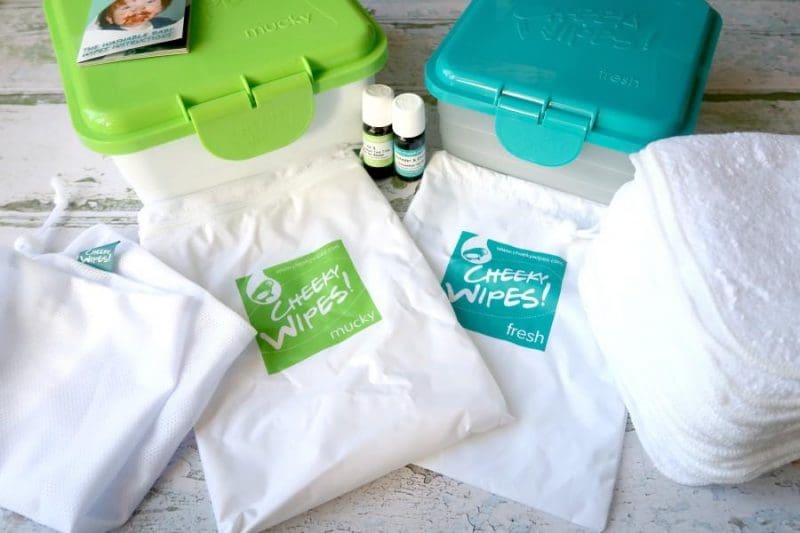 Reusable baby wipes from Cheeky Wipes - you have a clean box, and