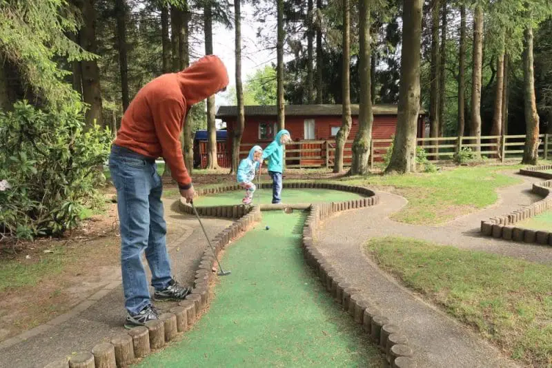 mini golf at Darwin Forest