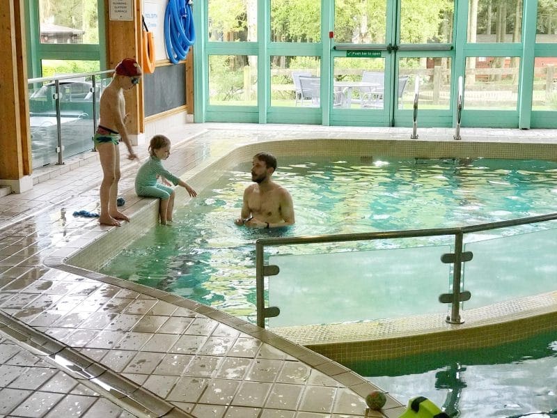 jumping in the swimming pool