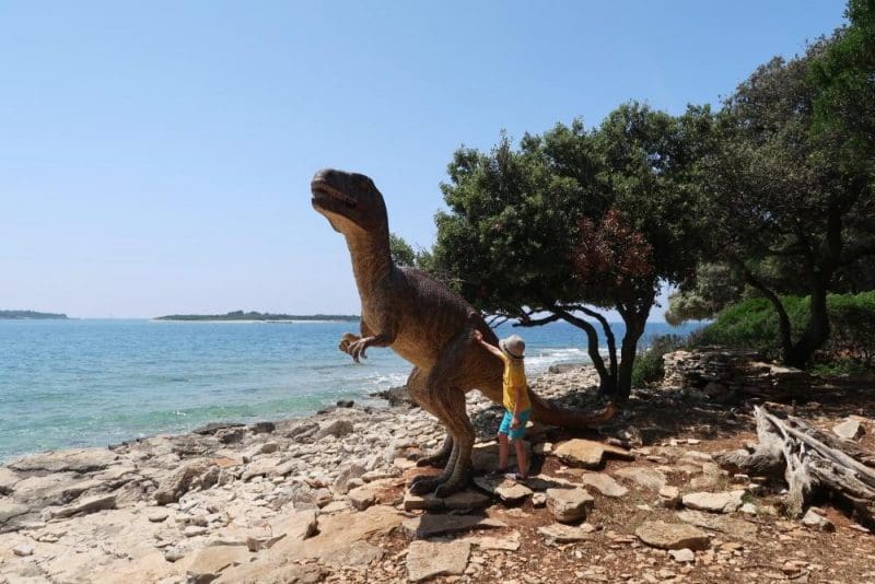 dinosaur on Brijuni islands