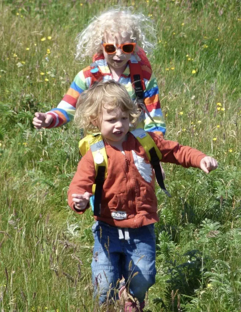 2 boys on Lunga Mull