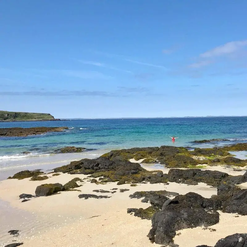 swimming in the open sea Mull