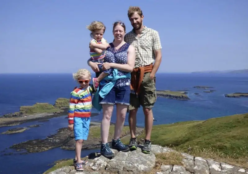 Family on the Treshnish Isles