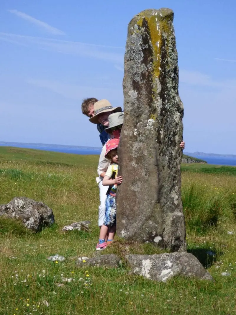 standing stones at Glengorm