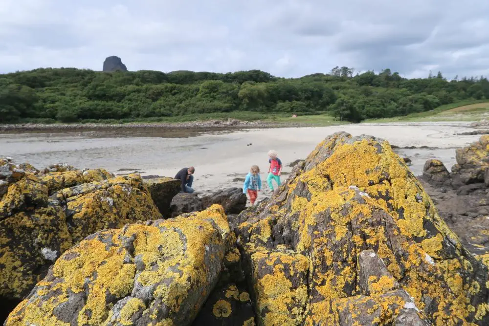 playing on the beach Eigg