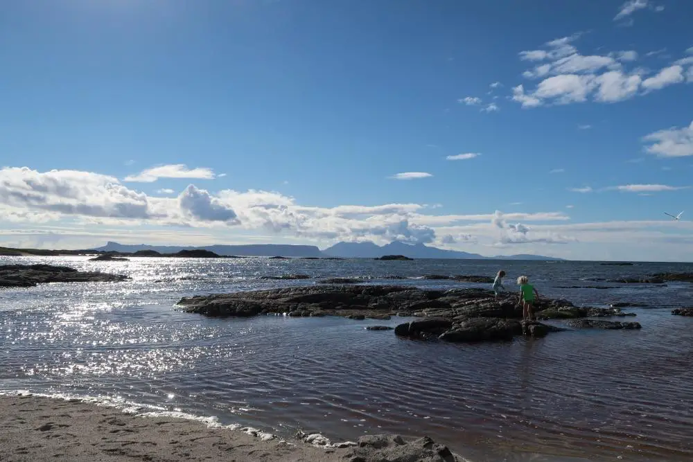 Arisaig sea Eigg Rum