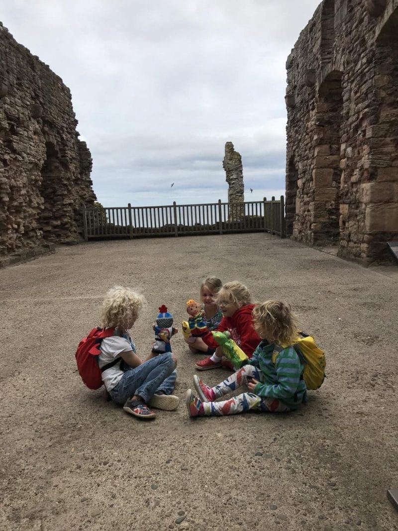 puppet show with children
