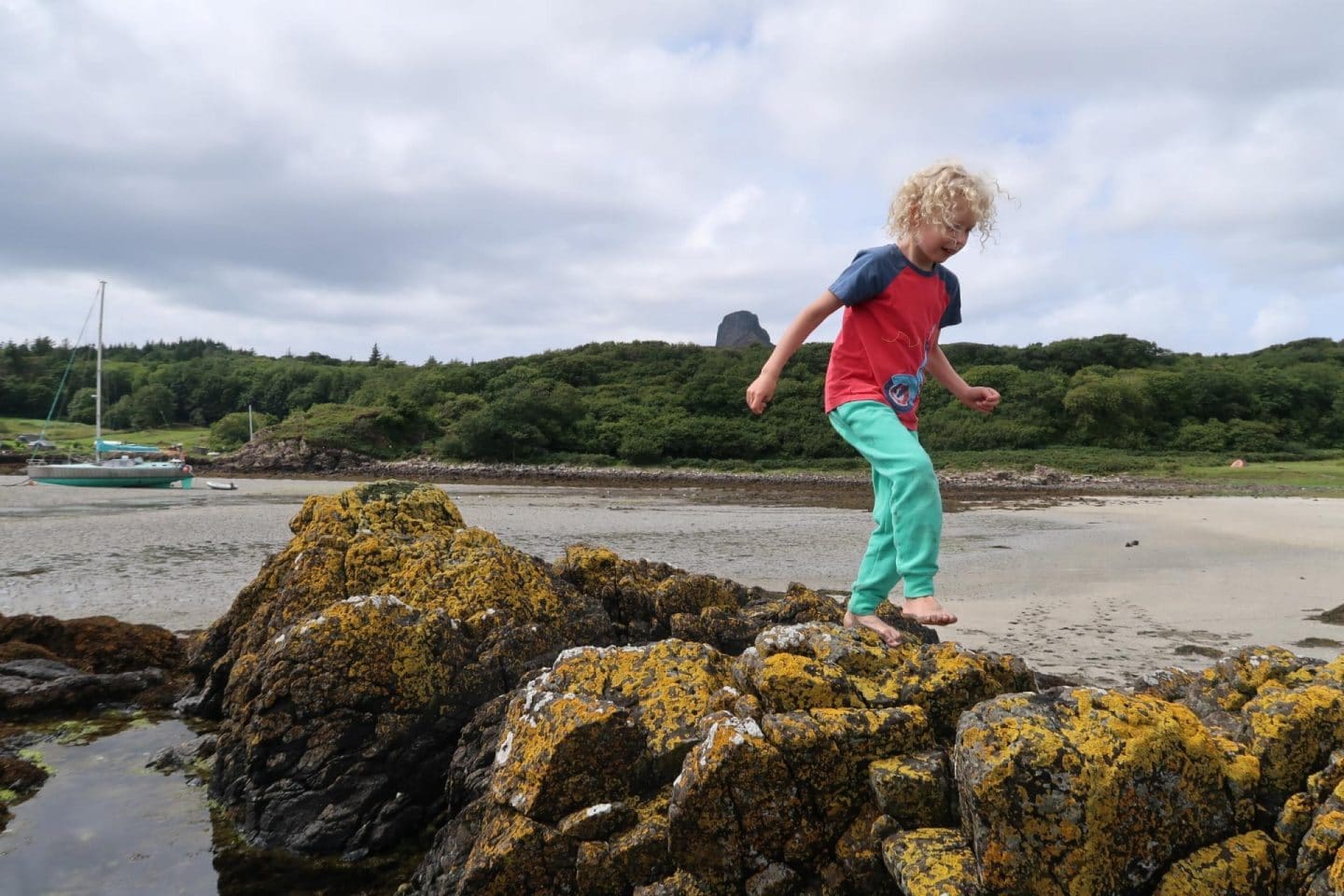 Isle of Eigg kids playing