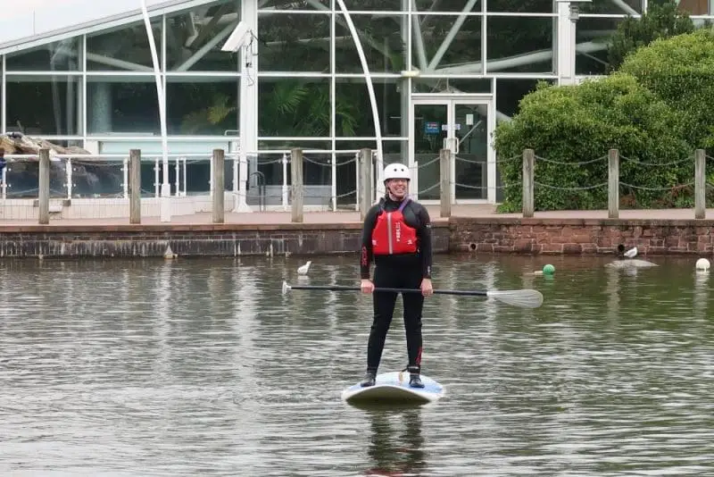 paddle boarding