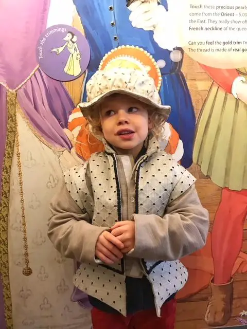 boy dressed up in medieval clothes