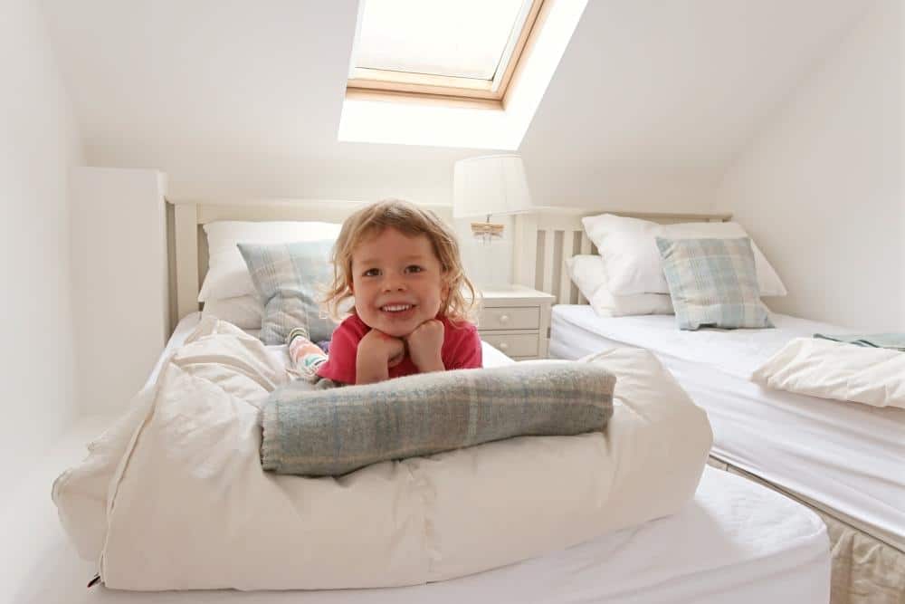 child in bedroom