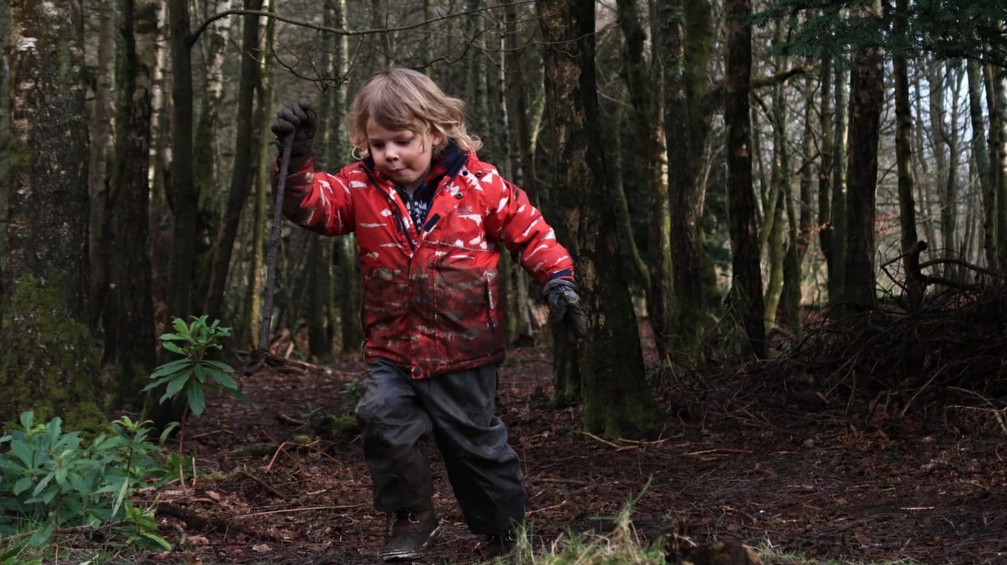 playing in a country park