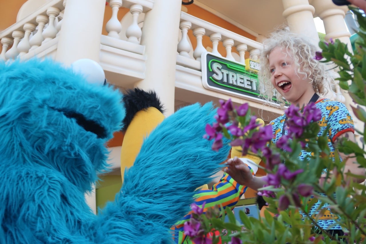 meeting Sesame street characters