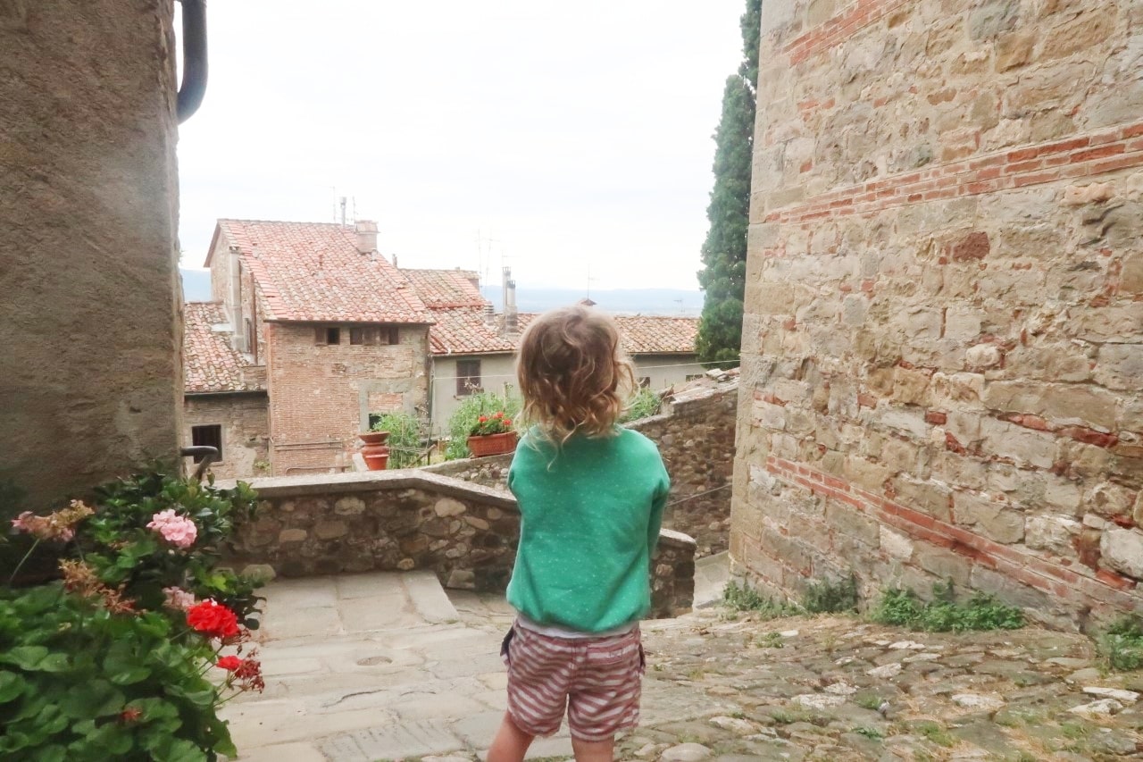 Child in Anghiari Italy