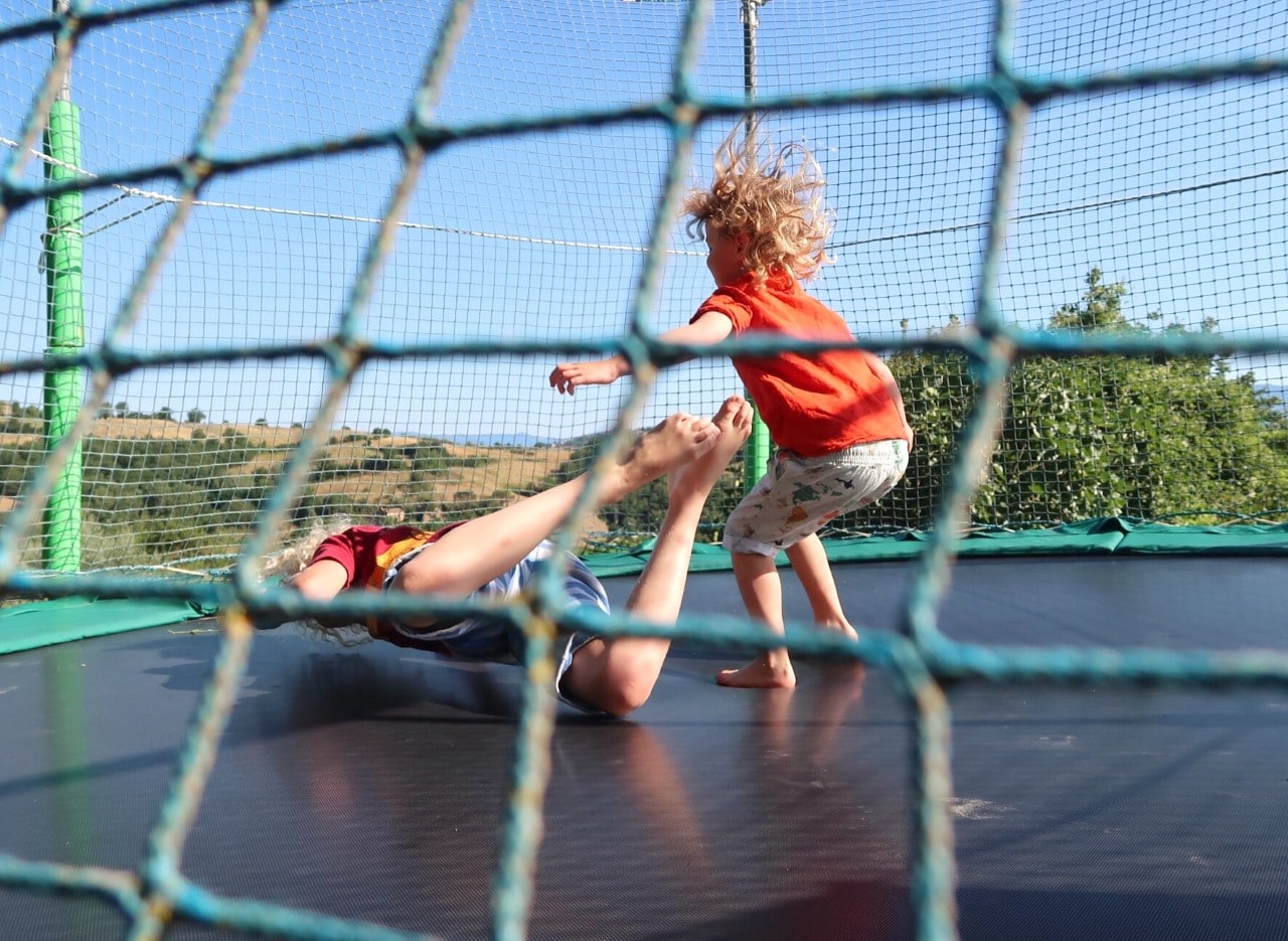 trampoline children