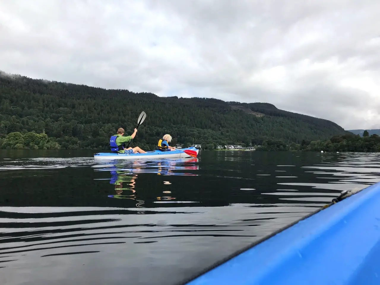kayaking on Loch Tay