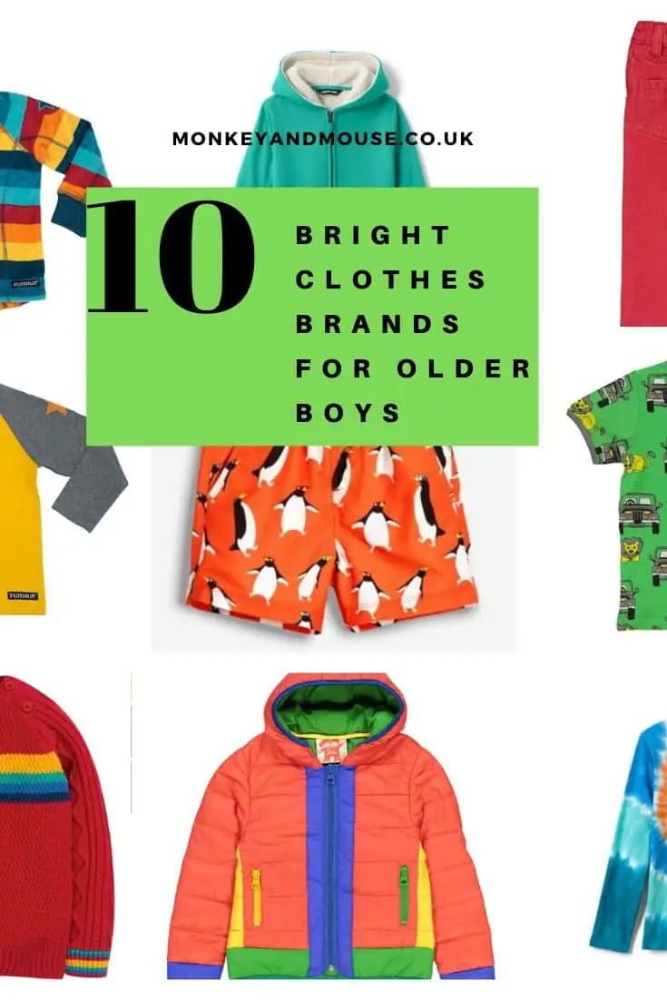 10 Older Boys Bright Clothes Brands - Monkey and Mouse