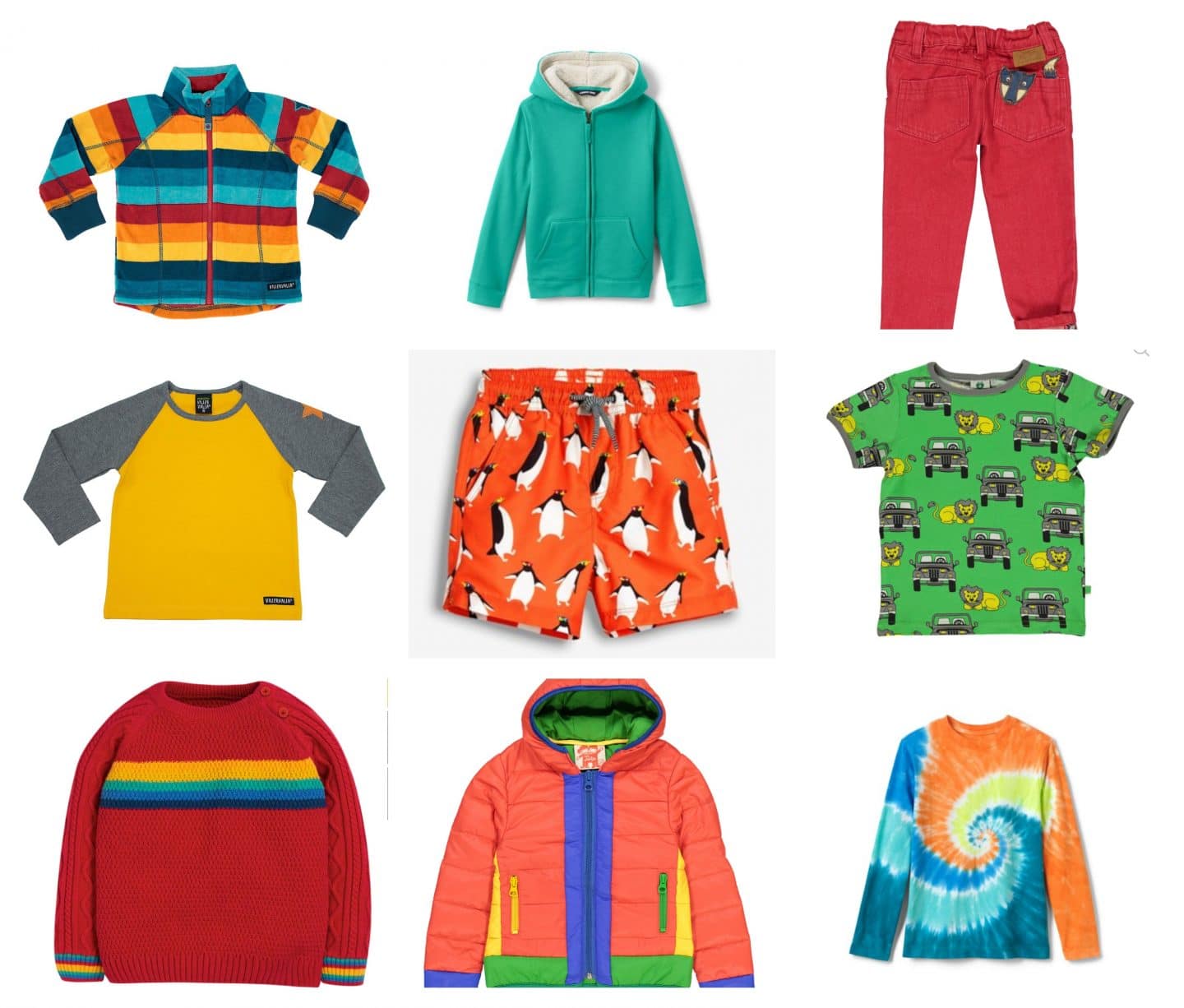 Colourful children’s clothes