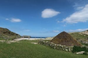 iron age house reconstruction Hebrides