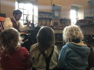 Callander House, children listening to stories