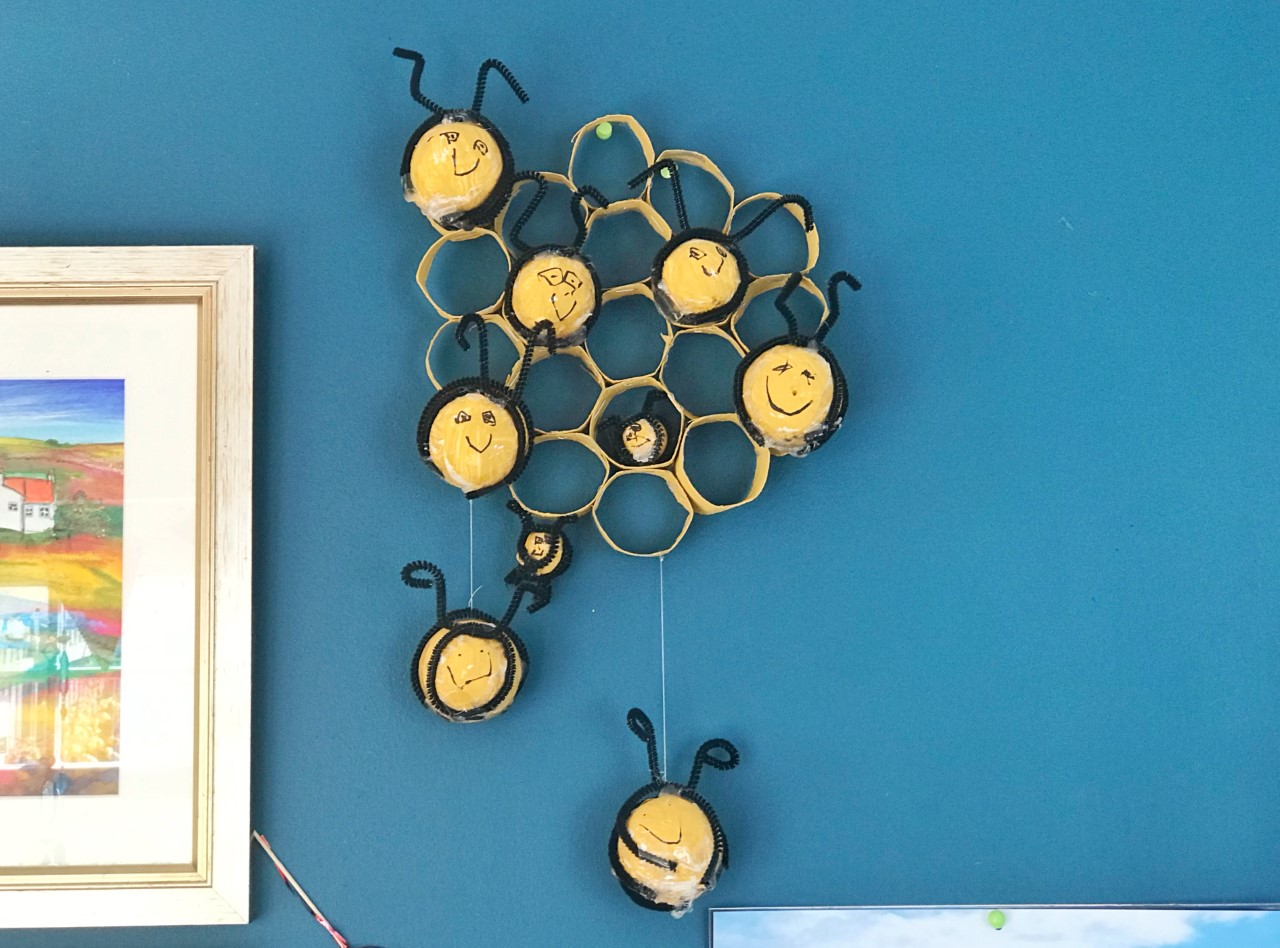 diy bee hive kids craft