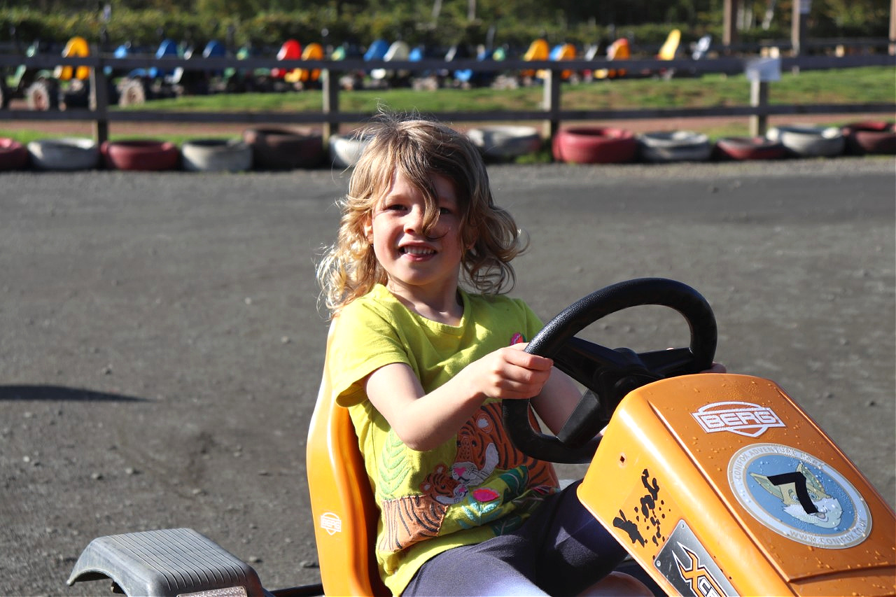 kids on go-karts