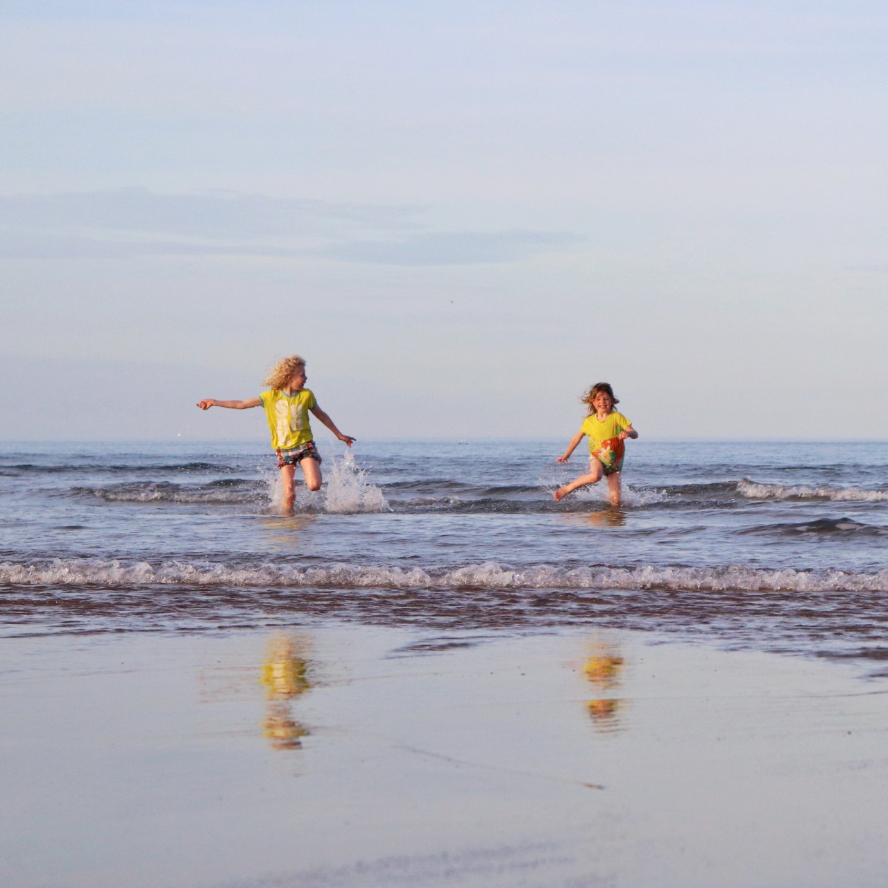 playing in the North sea