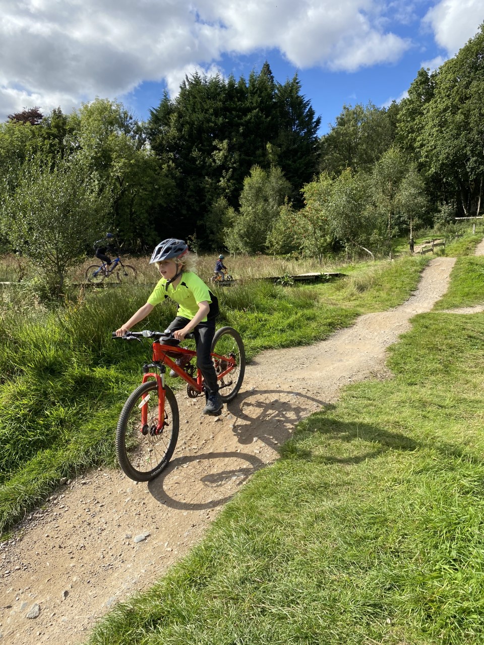 cycling at Comrie Croft