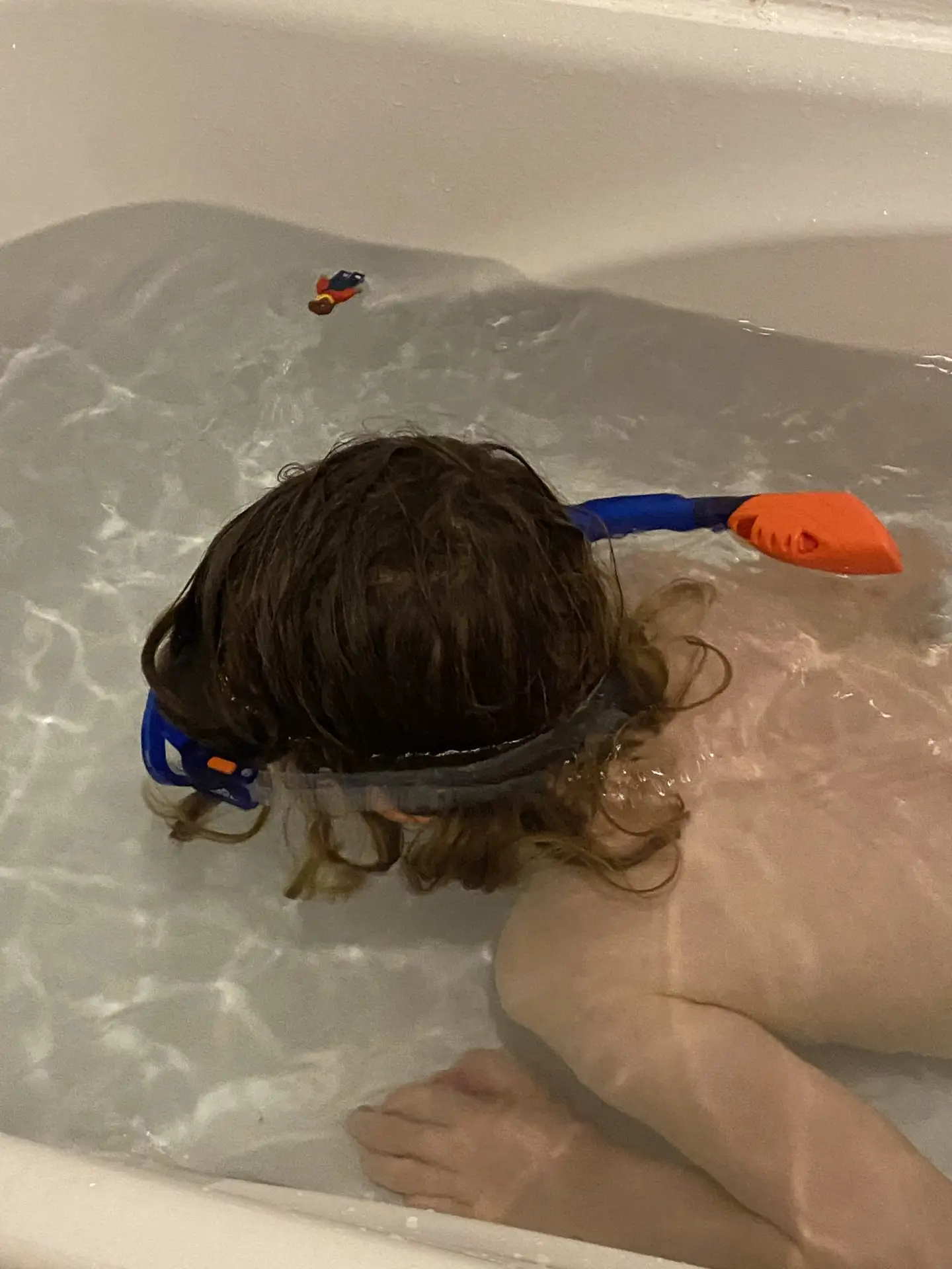 snorkelling in the bath