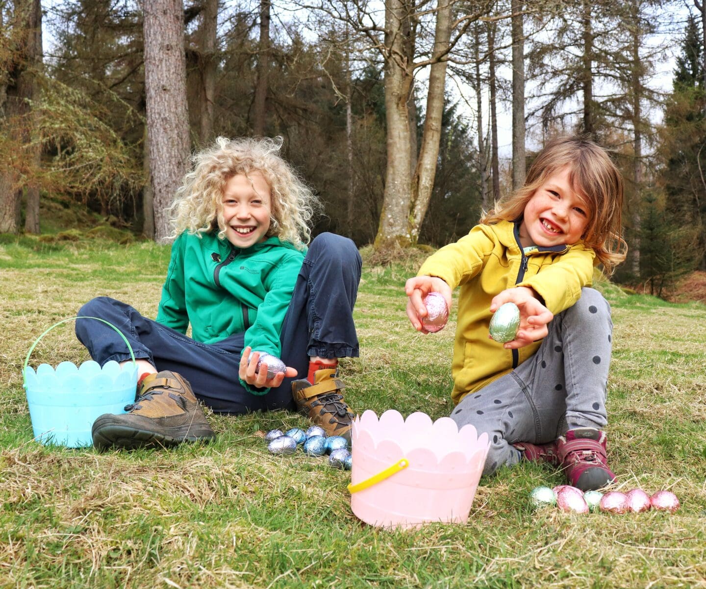 Easter in the Trossachs, egg hunt