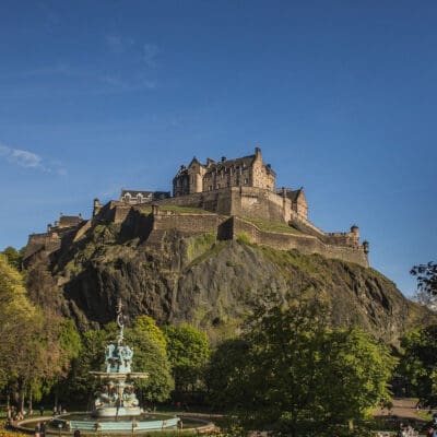 Edinburgh castle on the rock