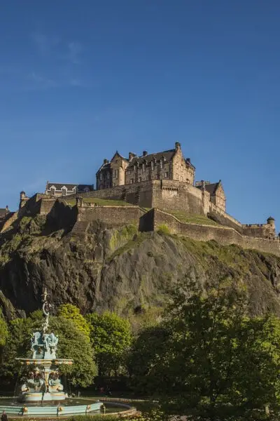 Edinburgh castle on the rock