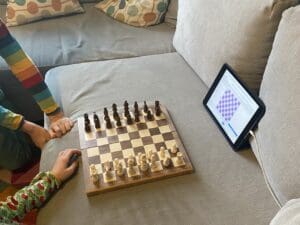 playing chess with kids