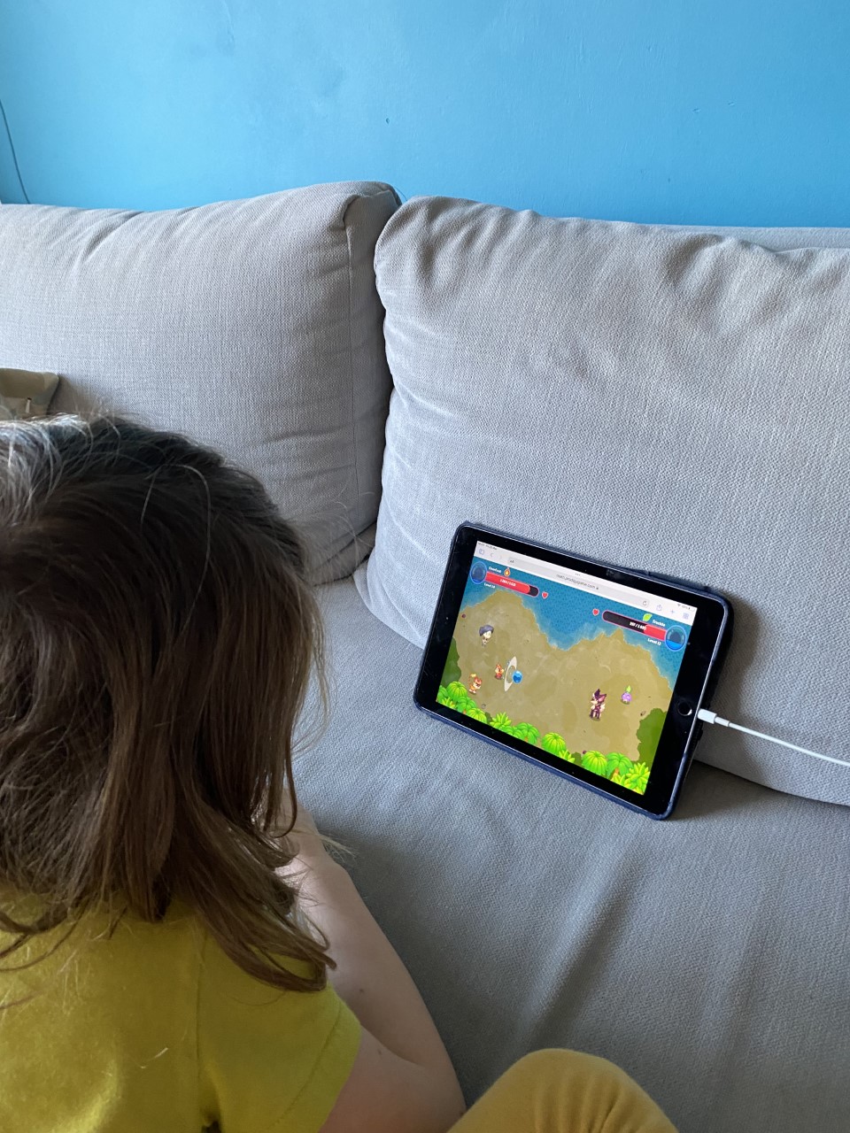 child learning maths using Prodigy