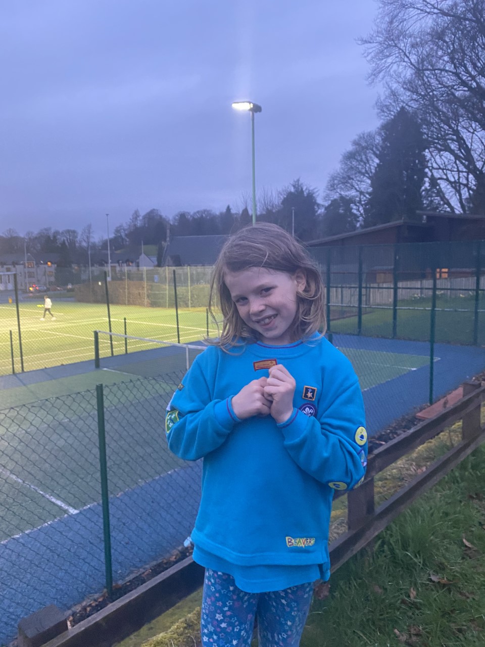 child in Beavers uniform