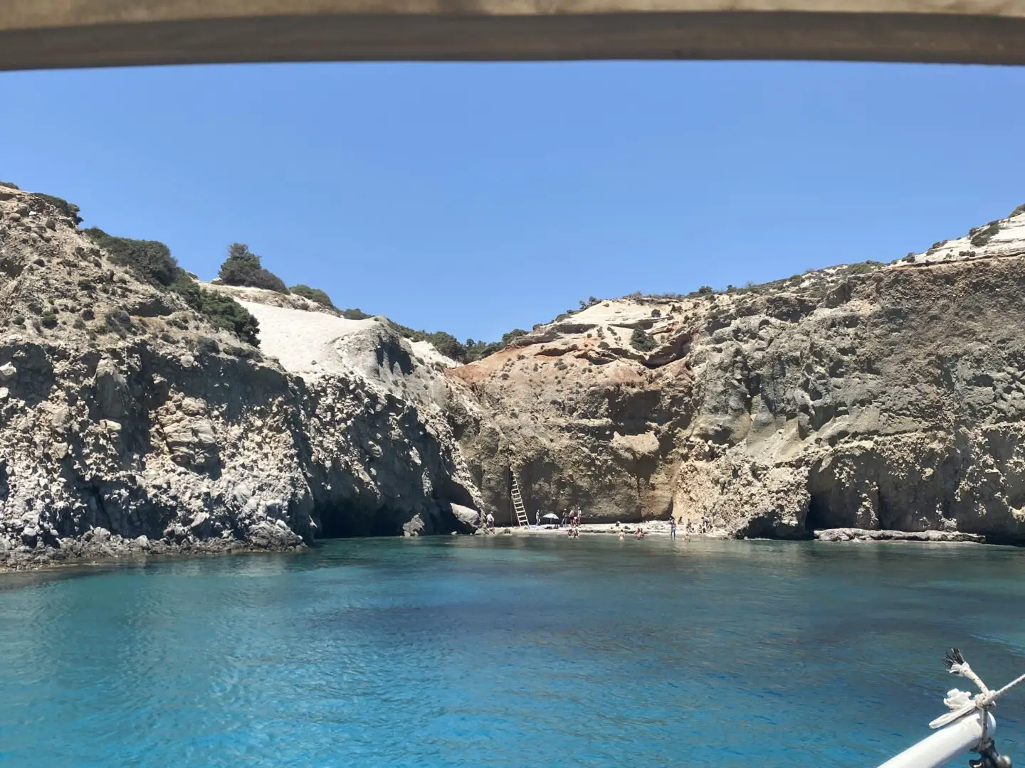 Milos from the sea